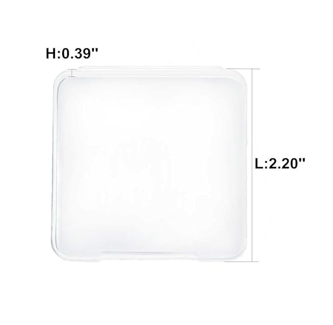 2pcs Square Makeup Sponges with 1 Travel Case, Beauty Face Primer Compact Powder Puff, Blender Sponge Replacement for Cosmetic Flawless Foundation