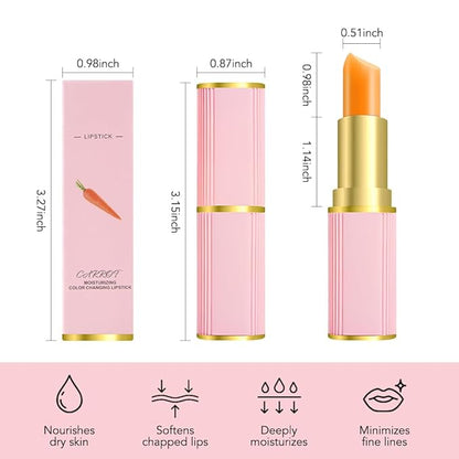 Cherry blossom lipstick Color Changing Lipstick PH Lipstick Lip Balm ,Rich in Vitamin E for All-Day Moisture,Temperature Change Long Lasting Moisturizer Waterproof labiales (cherry blossom)