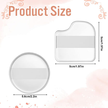 3Pcs Silicone Makeup Sponge – Clear Non-Absorbent Jelly Makeup Sponge, Reusable & Washable Foundation Applicator for Liquid, Cream, Concealer, Blush, Highlighter – Flawless Finish, No Product Waste