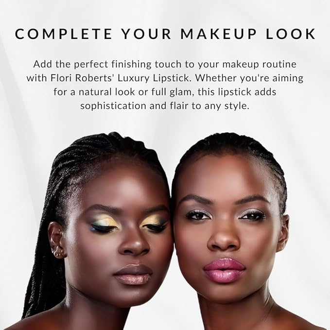 Luxury Lipstick, Vibrant Lip Makeup for Women of Color or Deeper Skin Tones, Demi-Matte Texture, Hydrates and Conditions Lips
