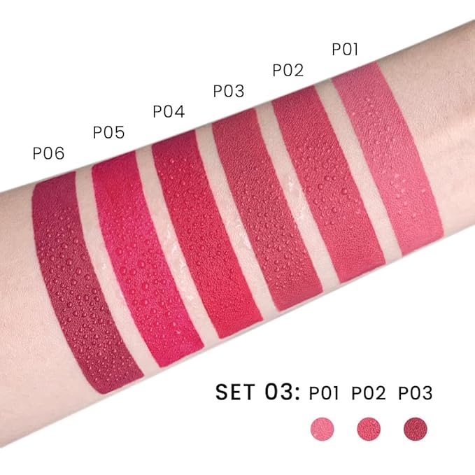 3Pcs Nude Pink Beige Rose Mauve Matte Lipstick Pack Sets for Women Silky Velvet Lipstick Matte Long Lasting Smudge Proof Lipstick Lip Stain Makeup Set Kit matte lipstick 24 hours original 03