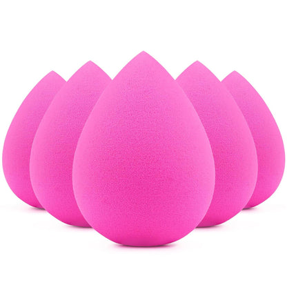 Makeup Sponge Set, 5 Pcs Foundation Blending Sponge, Beauty Sponges Flawless for Liquid, Cream, and Powder, Latex-Free and Vegan  Makeup Sponges, Black