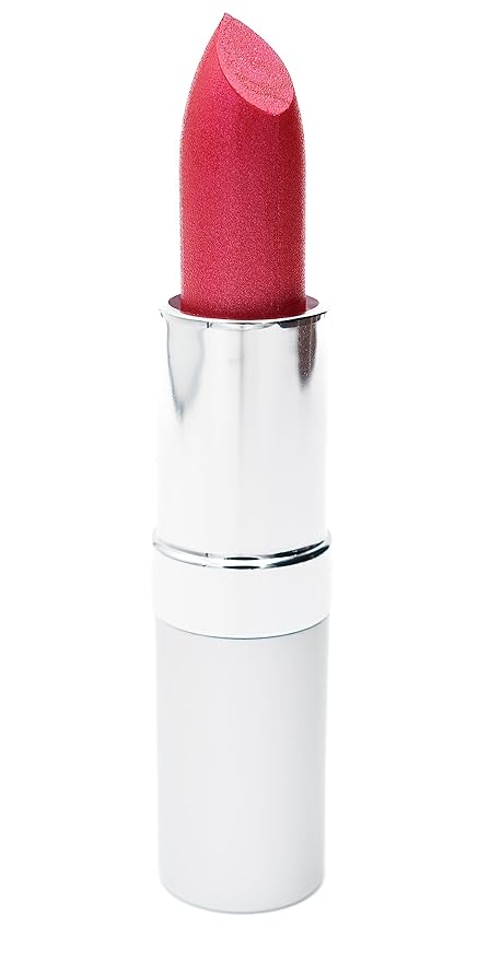 Red Fantasy Pearlescent Shimmering Deep Raspberry Pink Lipstick Color Moisturizing Paraben Free