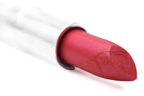 Red Fantasy Pearlescent Shimmering Deep Raspberry Pink Lipstick Color Moisturizing Paraben Free